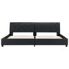 vidaXL Cadre de lit Noir Similicuir 180x200 cm