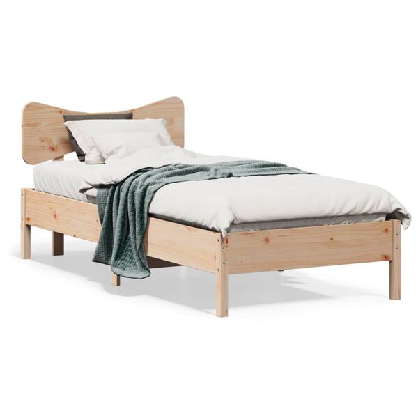 vidaXL Cadre de lit sans matelas 90x200 cm bois de pin massif