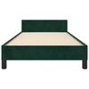 vidaXL Cadre de lit sans matelas vert fonc&eacute; 80x200 cm velours