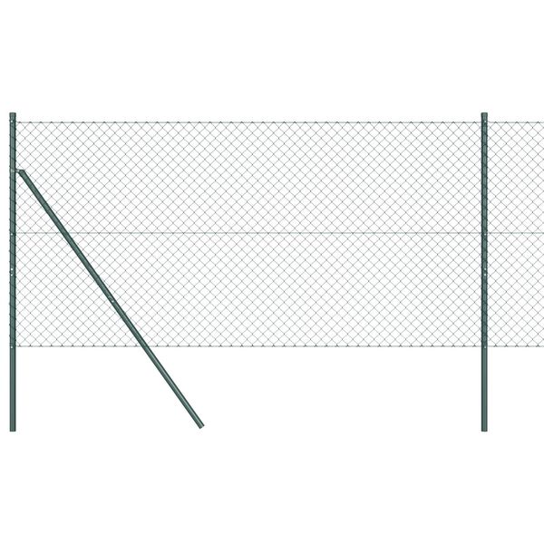 vidaXL Poteau de cl&ocirc;ture. Vert 25 x 1 m (maille 40 x 40 mm)