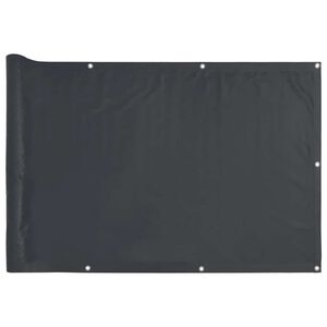 vidaXL &Eacute;cran d'intimit&eacute; de balcon anthracite 400x75 cm PVC