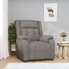 vidaXL Fauteuil de massage Taupe Tissu