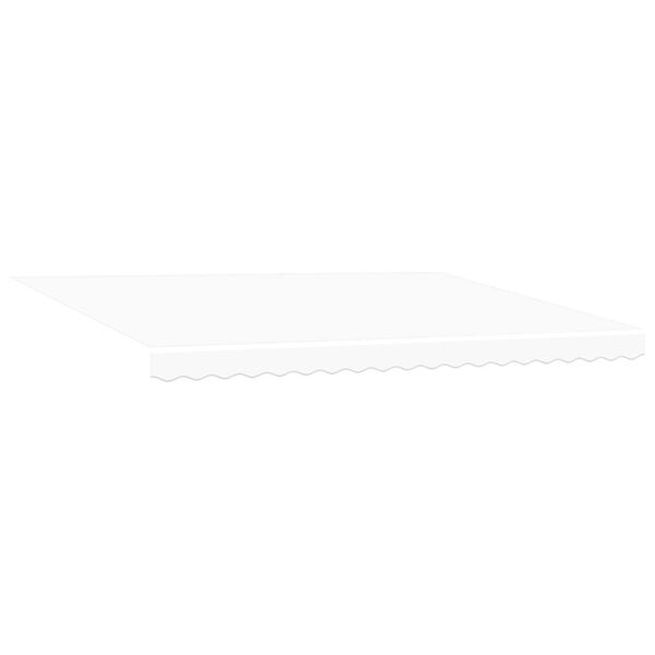 vidaXL Auvent R&eacute;tractable Blanc 450 &times;300 cm tissu