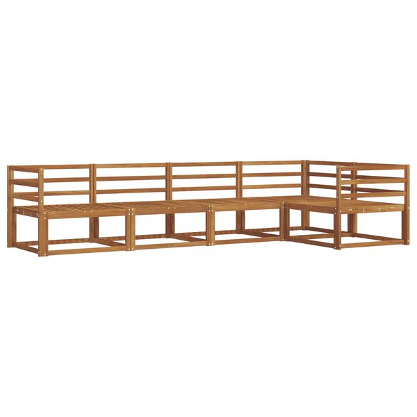 vidaXL Ensemble de canap&eacute;s d'ext&eacute;rieur 5 pcs Naturel