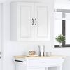 vidaXL Armoire de cuisine avec &eacute;tag&egrave;re Blanc brillant 80 x 31 x 80 cm
