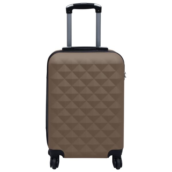 vidaXL Valise rigide Marron ABS