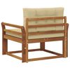 vidaXL Sofa de milieu ext&eacute;rieur Bois d'Acacia Massif Naturel