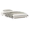 vidaXL Cadre de lit Blanc 90 x 190 cm Pin massif