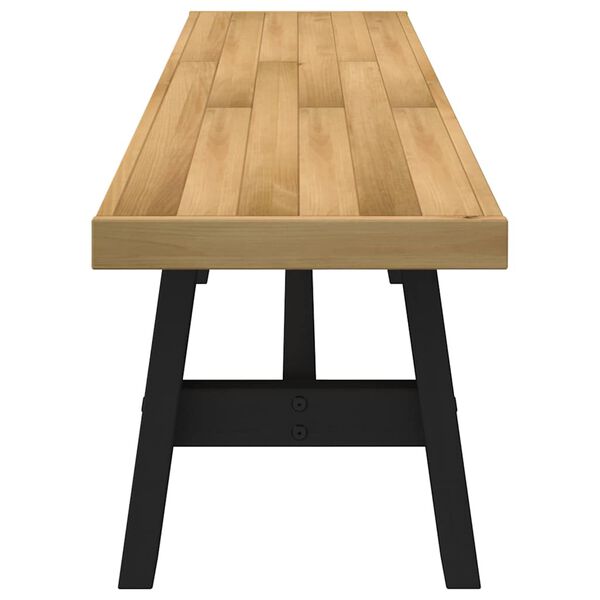 vidaXL Banc &agrave; manger NOAIN pieds en forme de A 180x40x45 cm massif pin