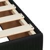 vidaXL Sommier &agrave; lattes de lit avec matelas Noir 90x200 cm Velours