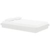 vidaXL Cadre de lit sans matelas blanc bois massif 120x200 cm