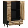 vidaXL Buffet haut 60x33,5x100 cm bois de manguier brut massif