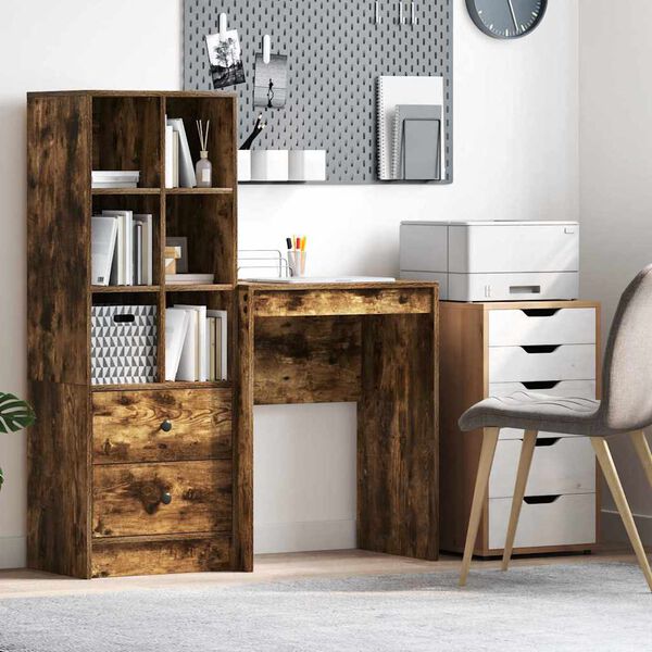 vidaXL Bureau Chêne fumé 60 x 40 x 76 cm Bois d'ingénierie