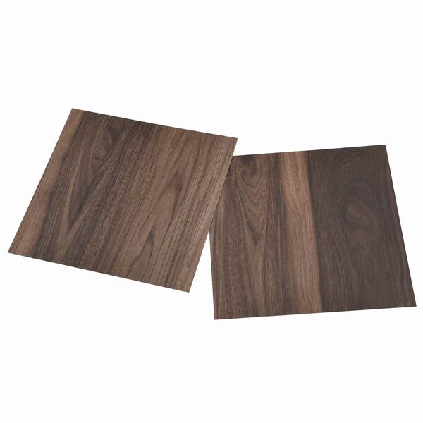 vidaXL Planches de sol 55 pcs Marron fonc&eacute; 5,11 m&sup2; PVC