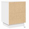 vidaXL Cabinet de chevet 2 pcs Blanc 39 x 34,5 x 50 cm