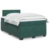 vidaXL Sommier &agrave; lattes de lit avec matelas vert fonc&eacute; 120x190 cm