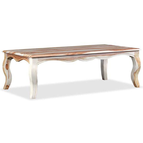 vidaXL Table basse Bois massif 110x60x35 cm