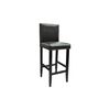 vidaXL Tabourets de bar lot de 6 noir similicuir