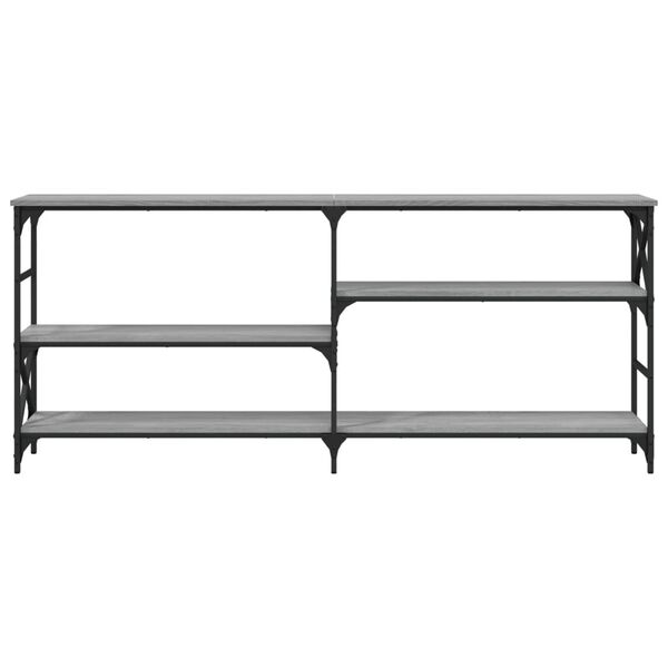 vidaXL Table console sonoma gris 180x29x76,5 cm bois d'ing&eacute;nierie