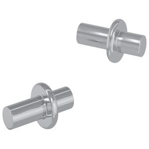 vidaXL Panneau de rayon 2 pi&egrave;ces Argent&eacute; 8,6 x 8,6 x 14,6 mm Acier