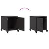 vidaXL Tables de chevet 2 pcs noir 36x39x43,5 cm acier