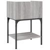 vidaXL Table de chevet sonoma gris 40,5x31x60 cm bois d'ing&eacute;nierie