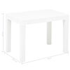 vidaXL Table de jardin avec 2 bancs Plastique Blanc