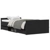 vidaXL Cadre de lit Ch&ecirc;ne noir 203 x 103 x 50 cm Bois d'ing&eacute;nierie