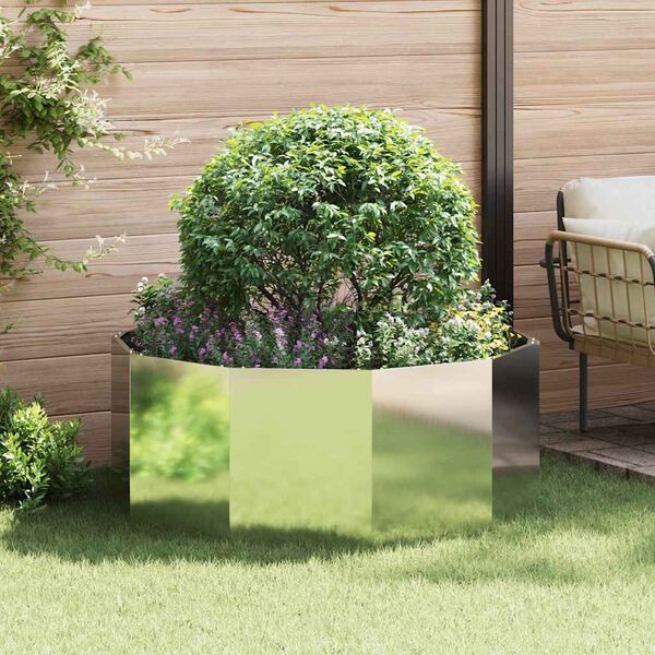 vidaXL Jardini&egrave;re Argent 120 x 120 x 50 cm Acier galvanis&eacute;