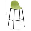 vidaXL Ensemble de bar 5 pcs Tissu Vert