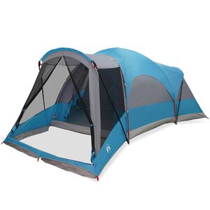 vidaXL Tente familiale tunnel 8 personnes bleu imperm&eacute;able
