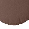 vidaXL Coussins de si&egrave;ge 2 pcs Marron &Oslash;40 x 13 cm tissu