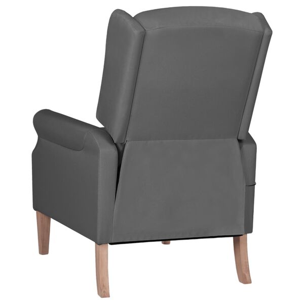 vidaXL Fauteuil de massage inclinable Gris clair Tissu