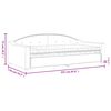 vidaXL Lit de jour avec matelas taupe 100x200 cm tissu