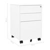 vidaXL Classeur mobile Blanc 39x45x60 cm Acier