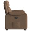 vidaXL Fauteuil inclinable Marron Tissu