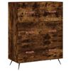 vidaXL Buffet haut Ch&ecirc;ne fum&eacute; 69,5x34x180 cm Bois d'ing&eacute;nierie