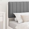 vidaXL Cadre de lit avec t&ecirc;te de lit rembourr&eacute;e Gris clair 90 x 190 cm