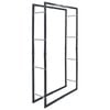 vidaXL Portant de bois de chauffage Noir 80x25x150 cm Acier