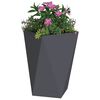 vidaXL Jardini&egrave;re 2 pcs Anthracite 50 x 50 x 75 cm Acier