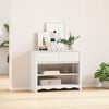 vidaXL Table console avec tiroir Drammen Blanc 89.5 x 37 x 73 cm