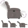 vidaXL Fauteuil inclinable &eacute;lectrique taupe tissu
