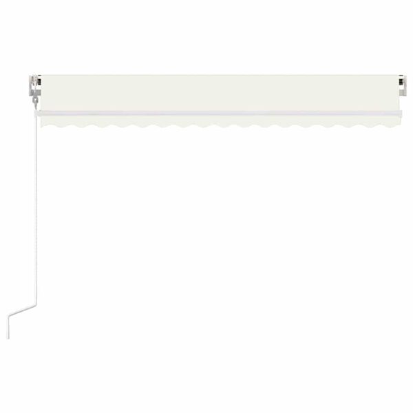 vidaXL Auvent r&eacute;tractable automatique 450x300 cm Cr&egrave;me