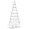 vidaXL Arbre de No&euml;l en m&eacute;tal pour d&eacute;coration noir 210 cm