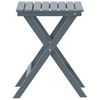 vidaXL Table d&rsquo;appoint pliable gris bois de peuplier massif