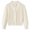 Cardigan pour enfants tricot&eacute; blanc neige 104