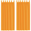 vidaXL Rideaux en voile avec boucles 2 pcs orange 140x245 cm