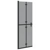 vidaXL Paroi de douche &agrave; l'italienne Noir 70 x 6,5 x 190 cm