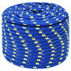 vidaXL Corde utilitaire polyvalente 12 mm 100 m Bleu PP