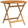 vidaXL Table de jardin pliable &Oslash;90x75 cm Bois d'eucalyptus solide